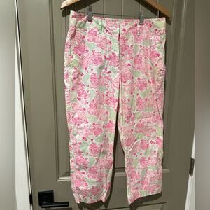 LILLY PULITZER Tiger Capri sz 8